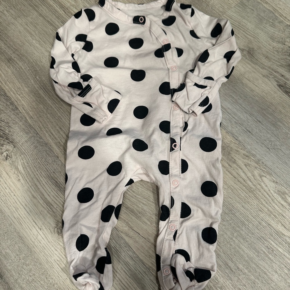 Polka Dot Kids Footie